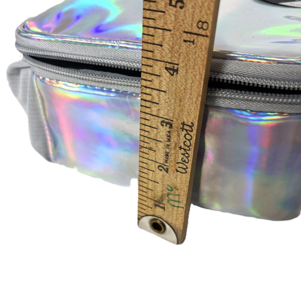 Fulton Bag Co Lunch Bag Insulated Upright Silver Opalescent Tote NWT - Picture 15 of 15